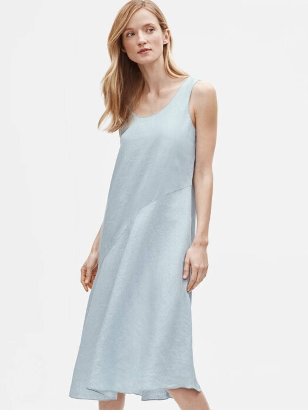 Eileen Fisher The Tank Dress Organic Flax Linen